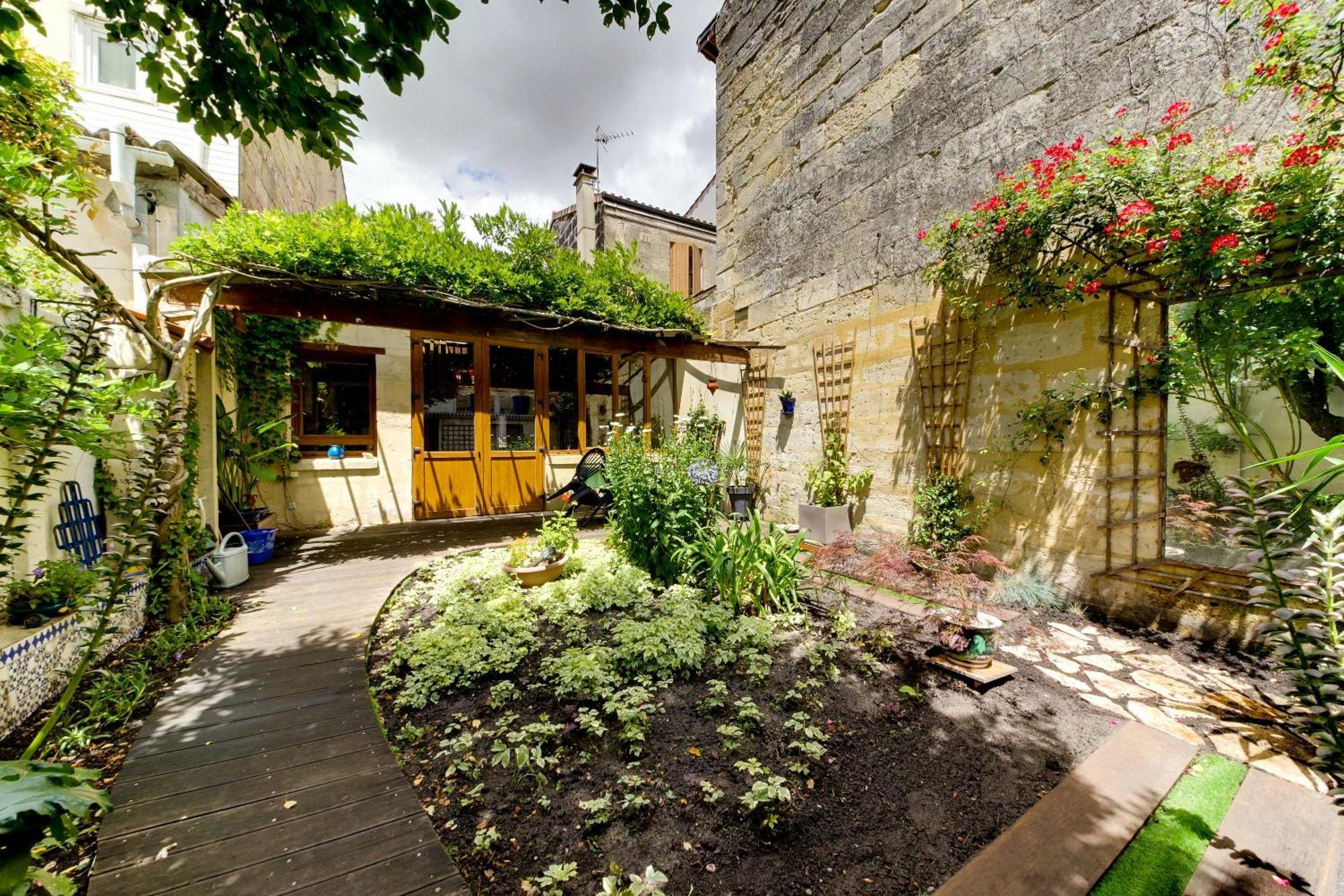 Superbe Maison En Pierre Bordelaise Бордо Экстерьер фото